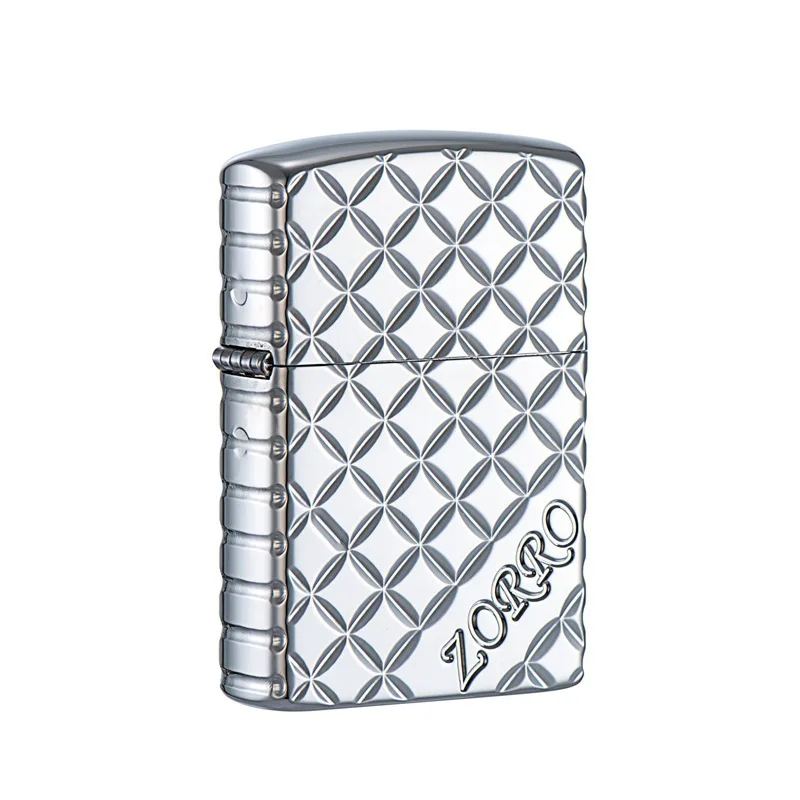 

Chinese brand Zorro new grinding wheel carved windproof kerosene classic retro creative men's lighter