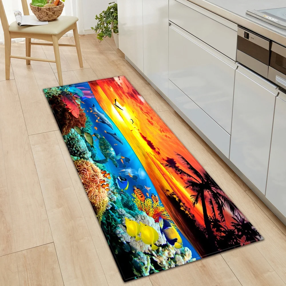 Напольный коврик Ocean World для кухни ковер гостиной домашний дверной спальни