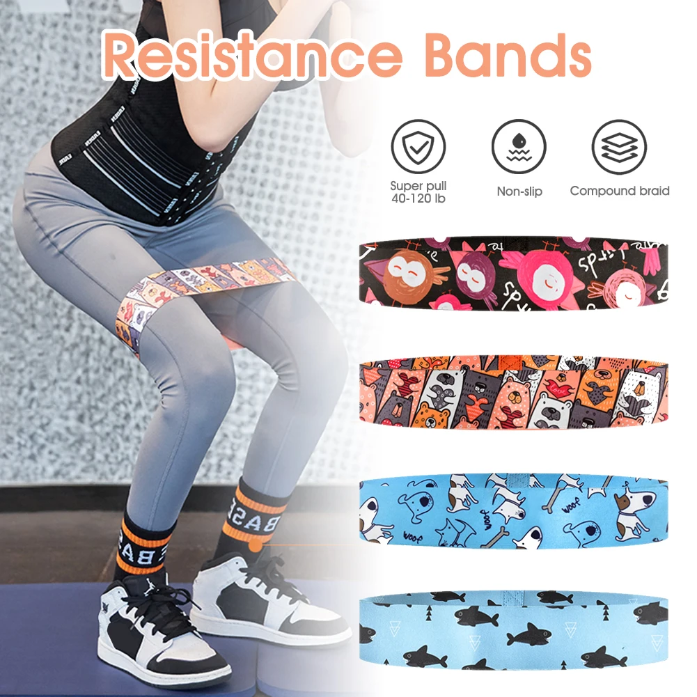 

Hip Circle Yoga Elastic Band Fitness Resistance Band Torture Buttocks Printing Exercise Hip Belt Artifact Training Elastic Ring
