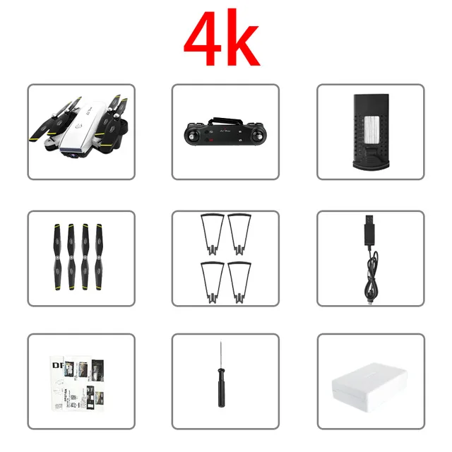 4k Дрон SG700D 4K Дрон HD Двойная камера WiFi передача fpv оптический поток стабильная высота Квадрокоптер Rc вертолет Дрон камера Дрон - Цвет: 4k
