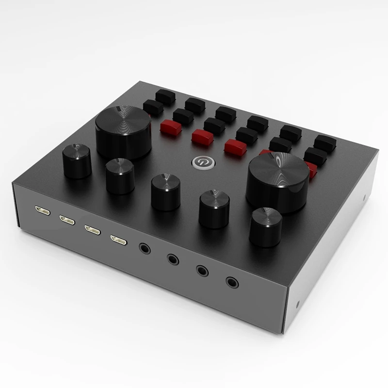 Внешняя звуковая карта USB для гарнитуры микрофона живого вещания