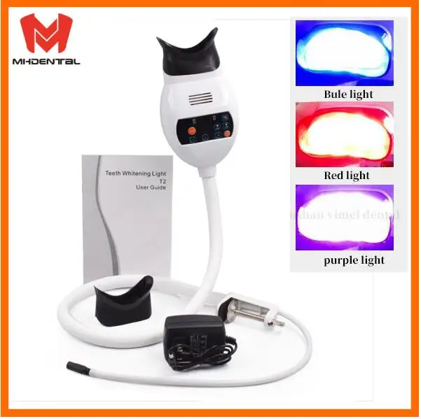 Стоматологическая светодиодный отбеливание зубов красный + синий фиолетовый
