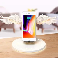 angel wings 10w wireless charging phone wireless charger bracket for iphone 13 13pro 11 12 x xs wireless charger station