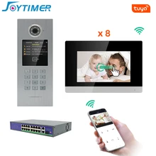 Joytimer IP Video Intercom Tuya smart WIFI  Video Door Phone System  Touch Screen Password/IC Card Unlock For large Buildings