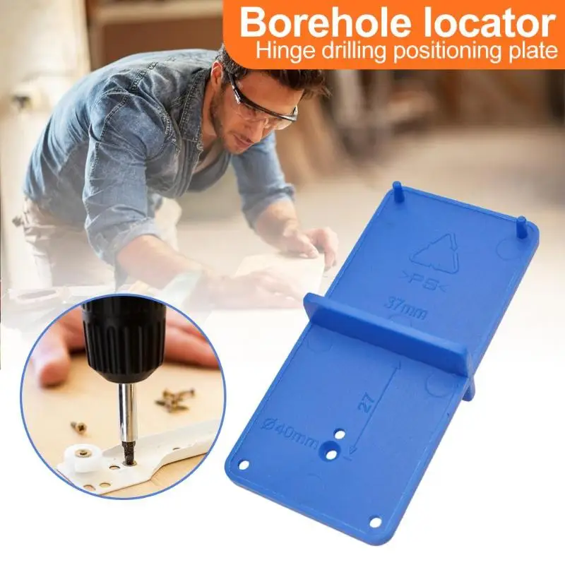 Dropship 35mm 40mm Hinge Hole Drilling Guide Locator Opener Template Door Cabinets DIY Tools For Woodworking Hand Set | Инструменты
