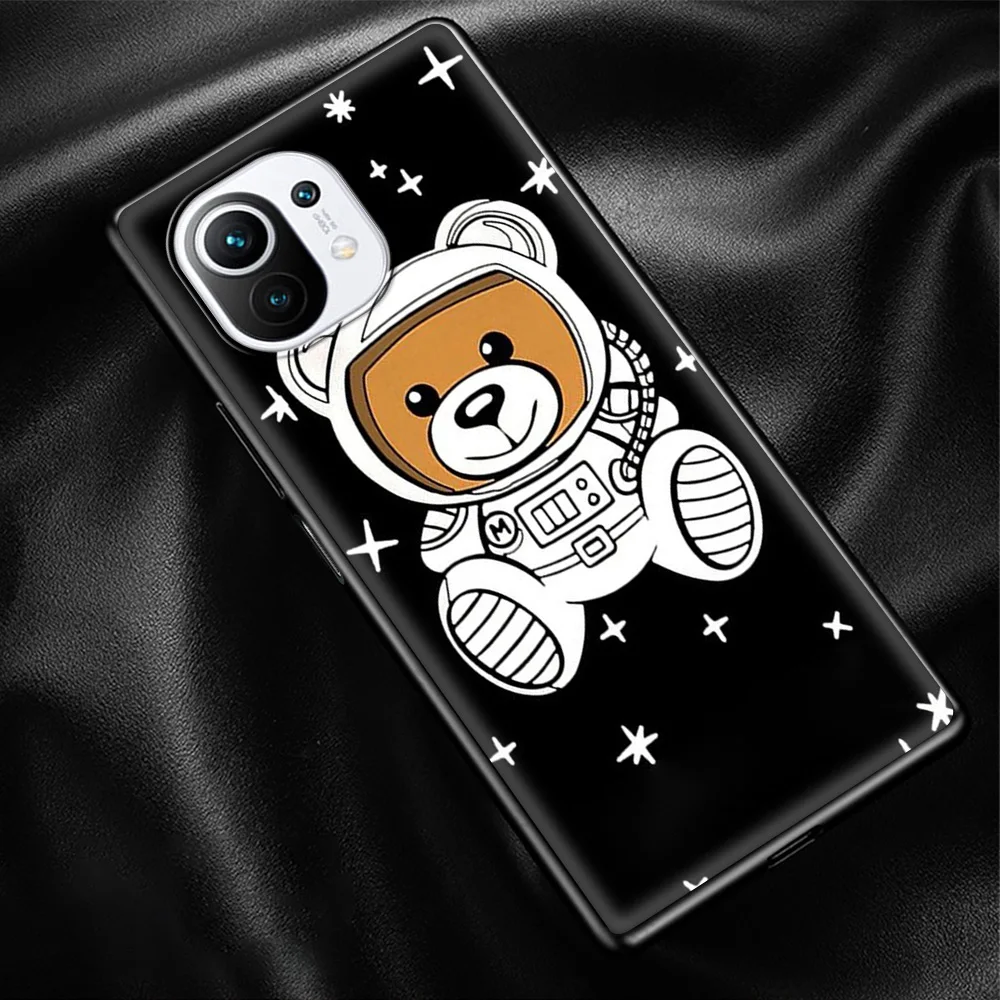 

Fashion Brand Bear Smartphone Accessories Cover for Xiaomi Mi Poco X3 NFC M3 CC9 10T Lite 9T Note 10 Pro 10S Soft Case Shell