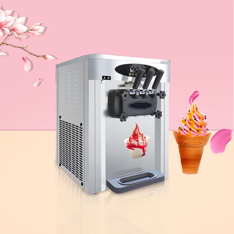 

Factory Prices Cheap 2+1 Mixed Flavors Soft Ice Cream Machine Commercial