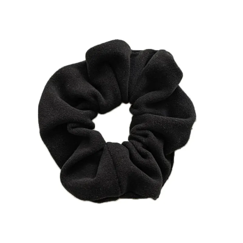 

Fashion Soft Velvet Scrunchies Beautiful Solid Color Woolen Cloth Hair Rope Elastic Hair Rubber Bands Autumn Winter Hair Ring