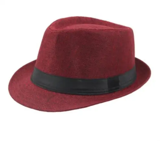 

2021New Spring Summer Retro Men's Hats Fedoras Top Jazz Plaid Hat Adult Bowler Hats Classic Version chapeau Hats