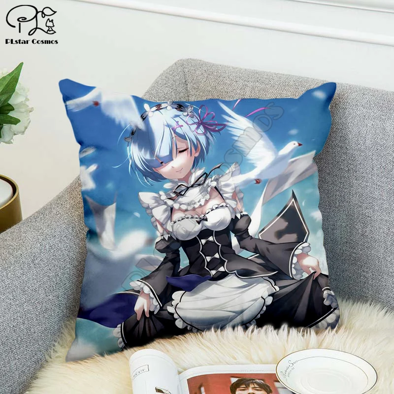 Сексуальные декоративные наволочки из полиэстера с 3D принтом Рем Квадратные