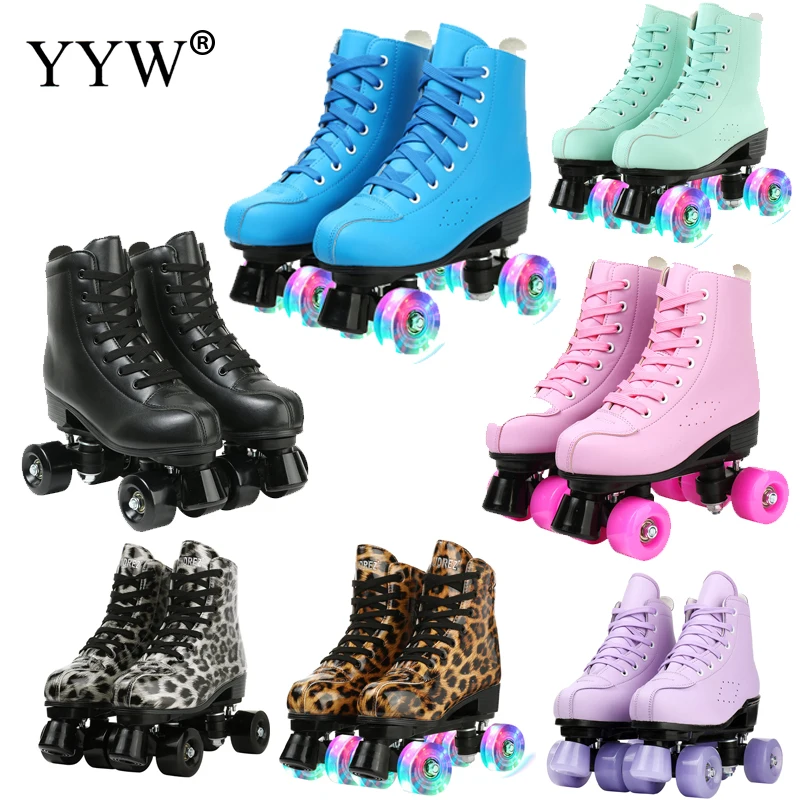 Женские роликовые коньки из искусственной микрофибры 4 варианта на выбор обувь