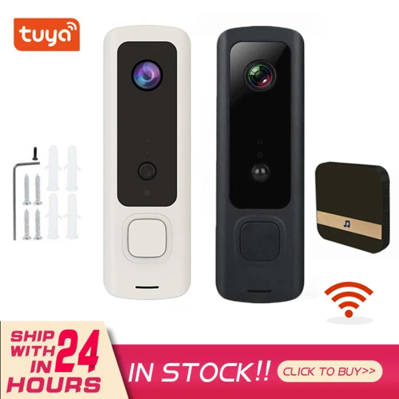 

WIFI Doorbell Smart Home Wireless Phone Door Bell Camera Security Video Intercom 720P HD IR Night Vision For Apartments