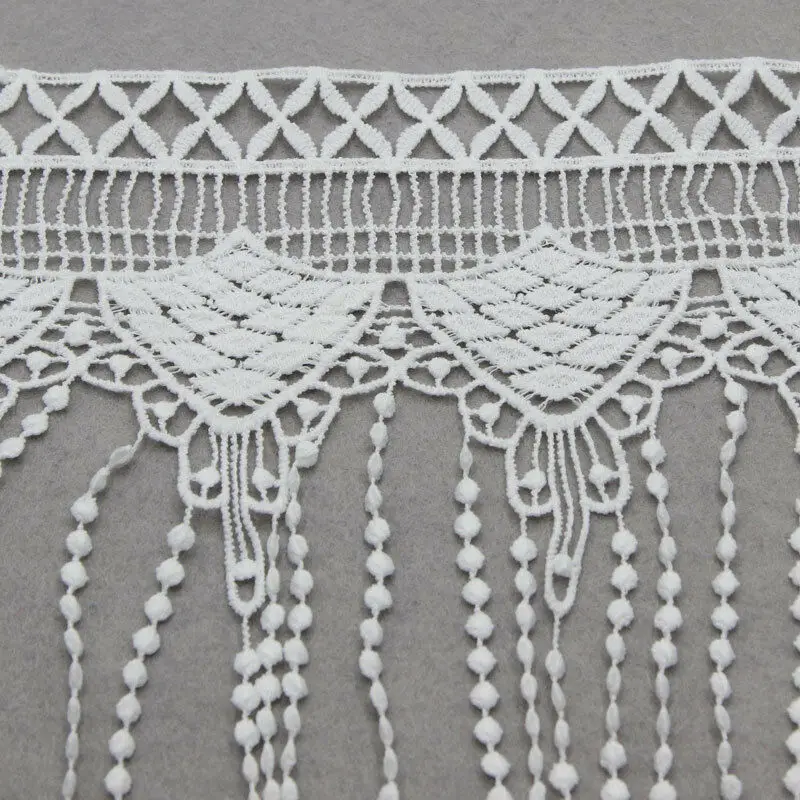 2 ярда кисточка кружевная отделка Лента для свадебного платья вышитые ремесло