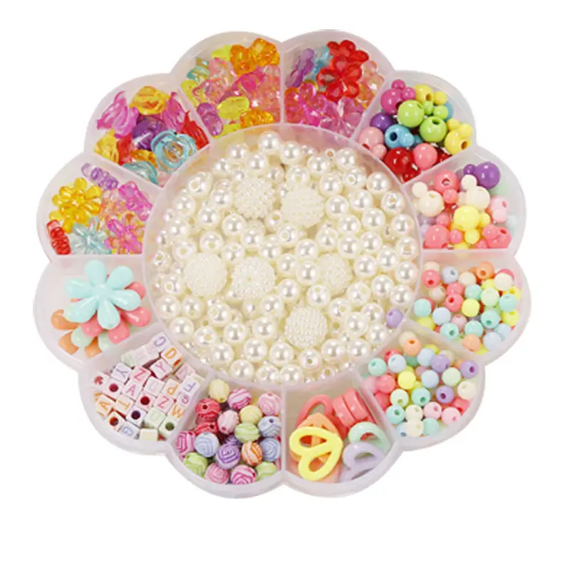 

Diy Beads Toys for Children Handmade Necklaces Bracelets Jewelry Making Beads Kit Set hacer pulseras nina Girl Educational Toys
