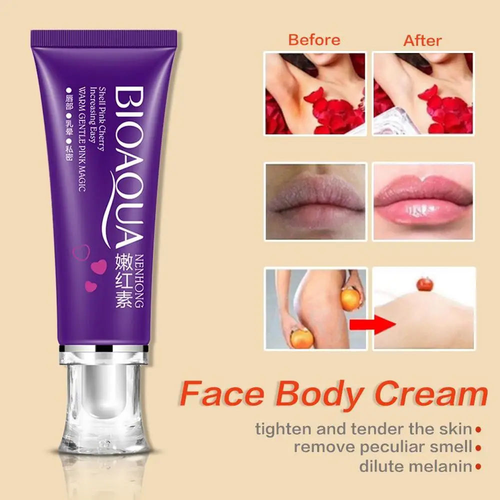 

Tender Women's Vaginal Lips Private Part Pink Underarm Intimate Whitening Dark Nipple Bleaching Skin Care Silky Body Cream