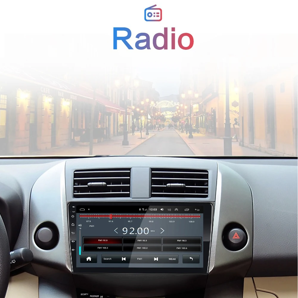 9 'ƈdin Android 1 автомобильный Радио мультимедийный видео плеер для Toyota RAV4 Rav 4 2007 2008