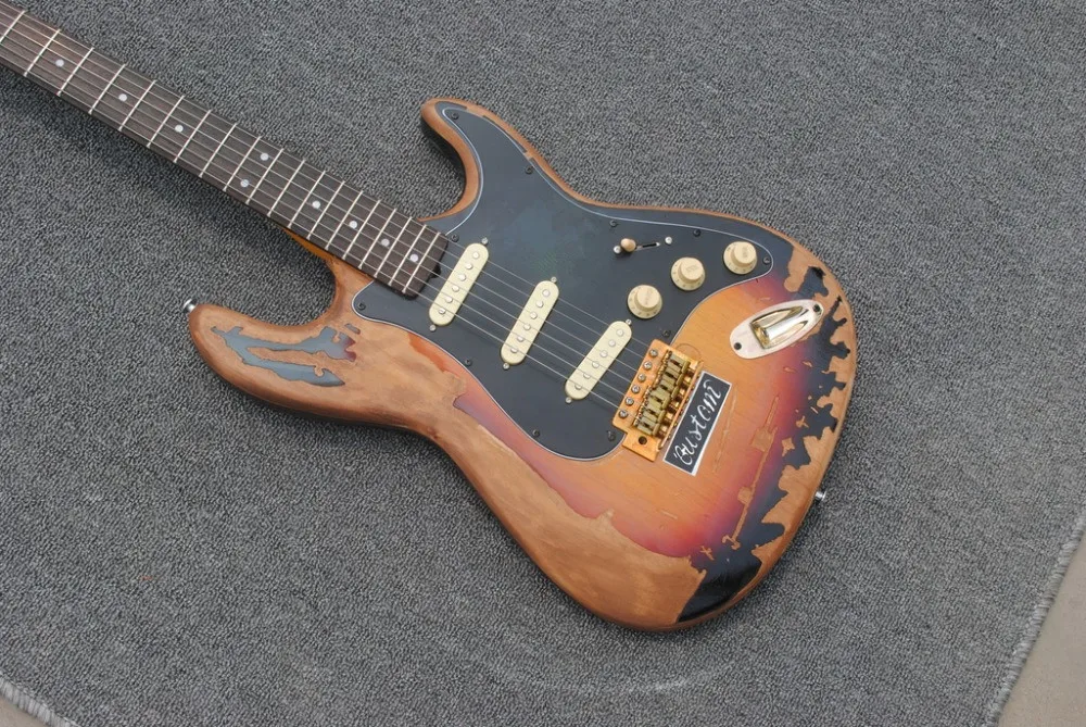 Электрическая гитара ручной работы Relic SRV Stevie Рэй Воган версия индивидуальная