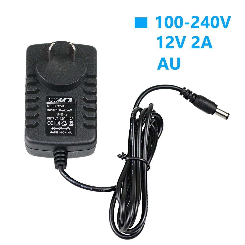 AC 110-240V DC 5V 6V 8V 10V 12V 1A 2A Универсальный адаптер питания длиной 1,5 метров EU US AU UK адаптер зарядного устройства светодиодные полосы лампы