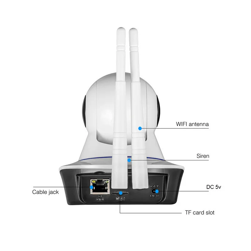 Умная IP камера с функцией ночного видения 2 МП HD 1080P PTZ Wi Fi|Камеры видеонаблюдения| |