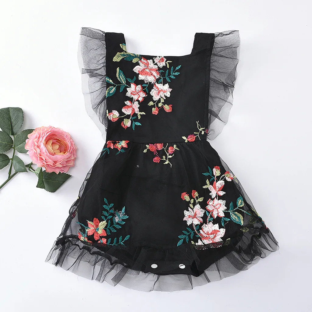 

Summer Romper For Baby Girl Clothes Floral Tulle Children's Clothing Girls Clothing Newborn Baby Romper Dress For Girl Jumpsuit