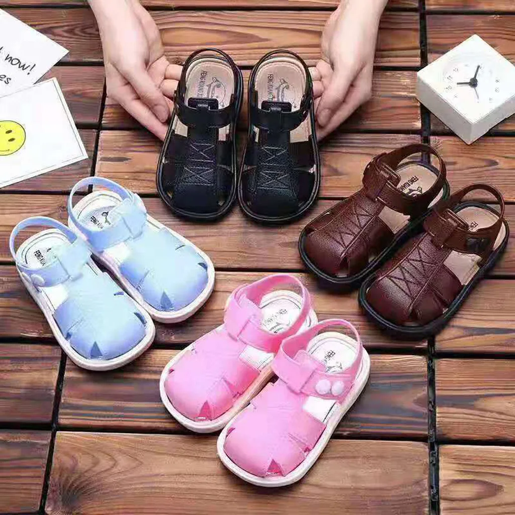 

SAGACE Toddler Baby Soft Leather Sandals Prewalker Non-slip Sneakers Shoes Infant Brethable Sandals For Summer Footwear