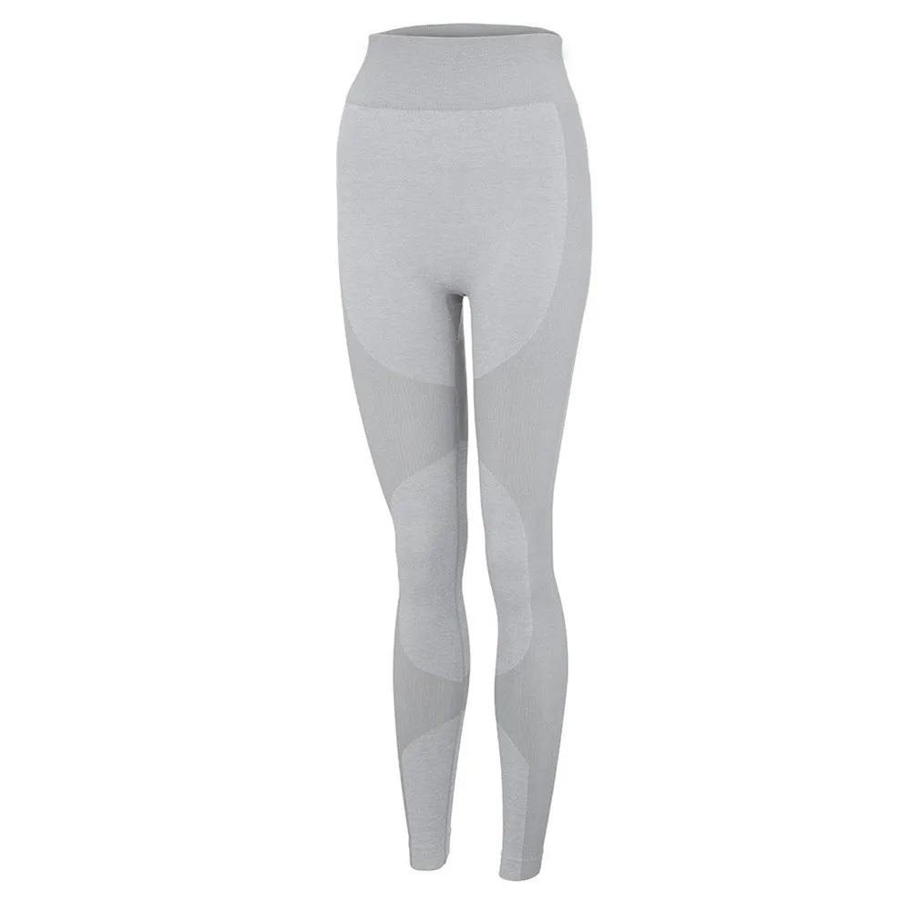 Эластичные бесшовные тренировочные штаны с высокой талией тонкие облегающие