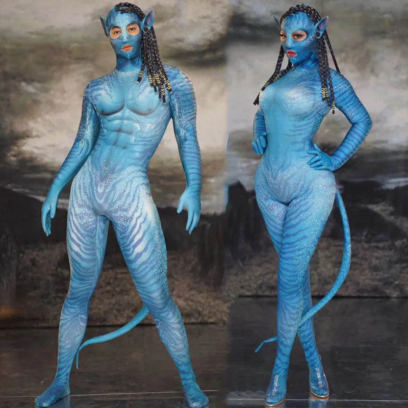 Комбинезон с объемной маской DT1609 для мужчин и женщин костюмы косплея на Хэллоуин