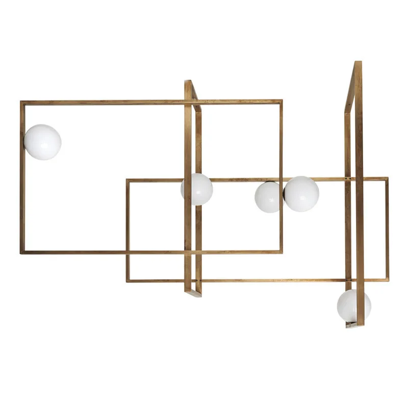 

Post modern Rectangles G4 LED pendant light hanging lamp bedside metal Luminarias Foyer Minimalism Indoor lighting fixtures new