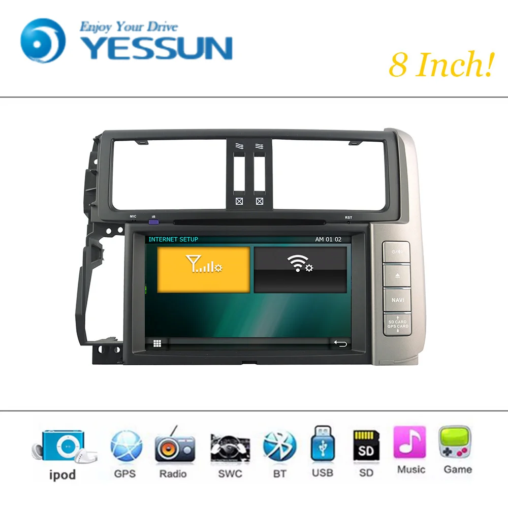 Автомобильный DVD плеер система Wince для Toyota Prado 150 автомагнитола стерео GPS навигация