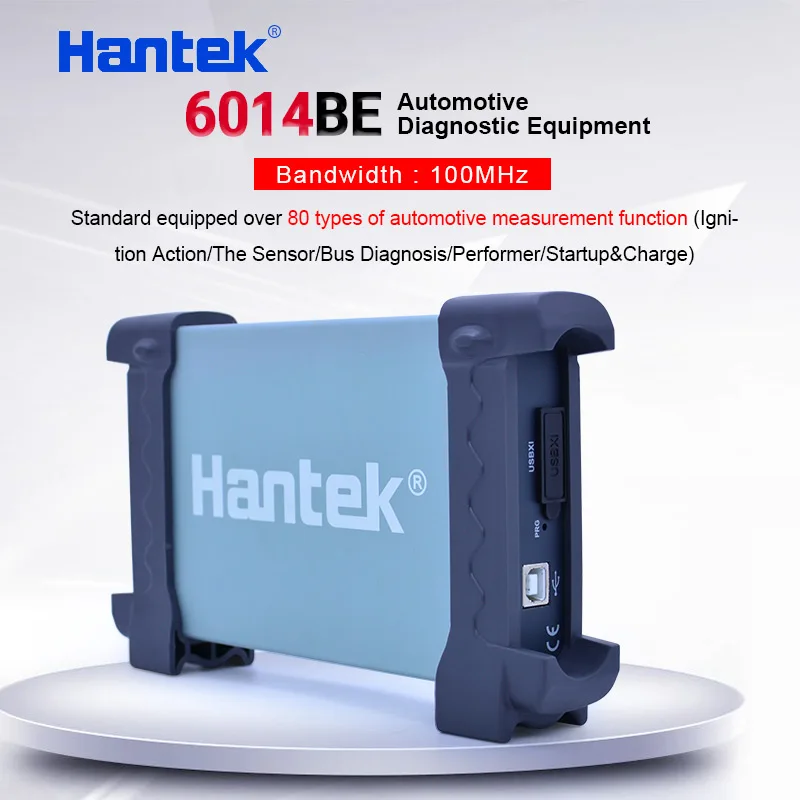 4 канала 100 МГц Автомобильный осциллограф Hantek 6104BE 1Gsa/s Портативный USB ПК