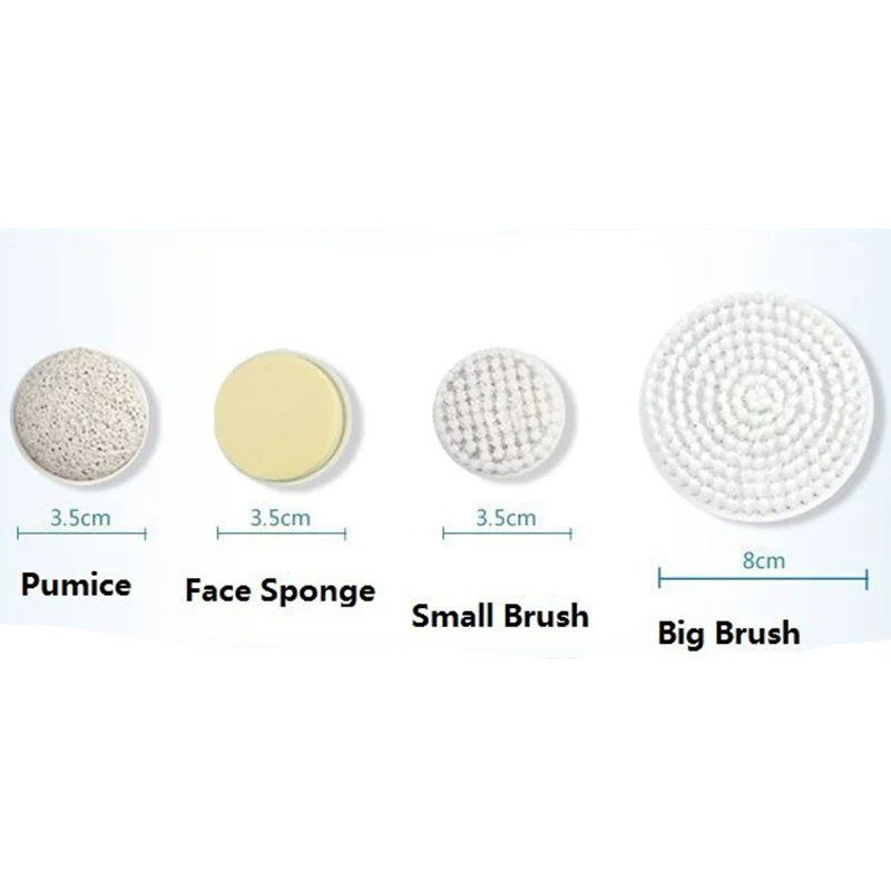 

Exfoliating Brush for Body - Bath Spa Massager Kit with 4 Attachments Electric Rotating Shower Back Scrubber Cordless & Waterpro