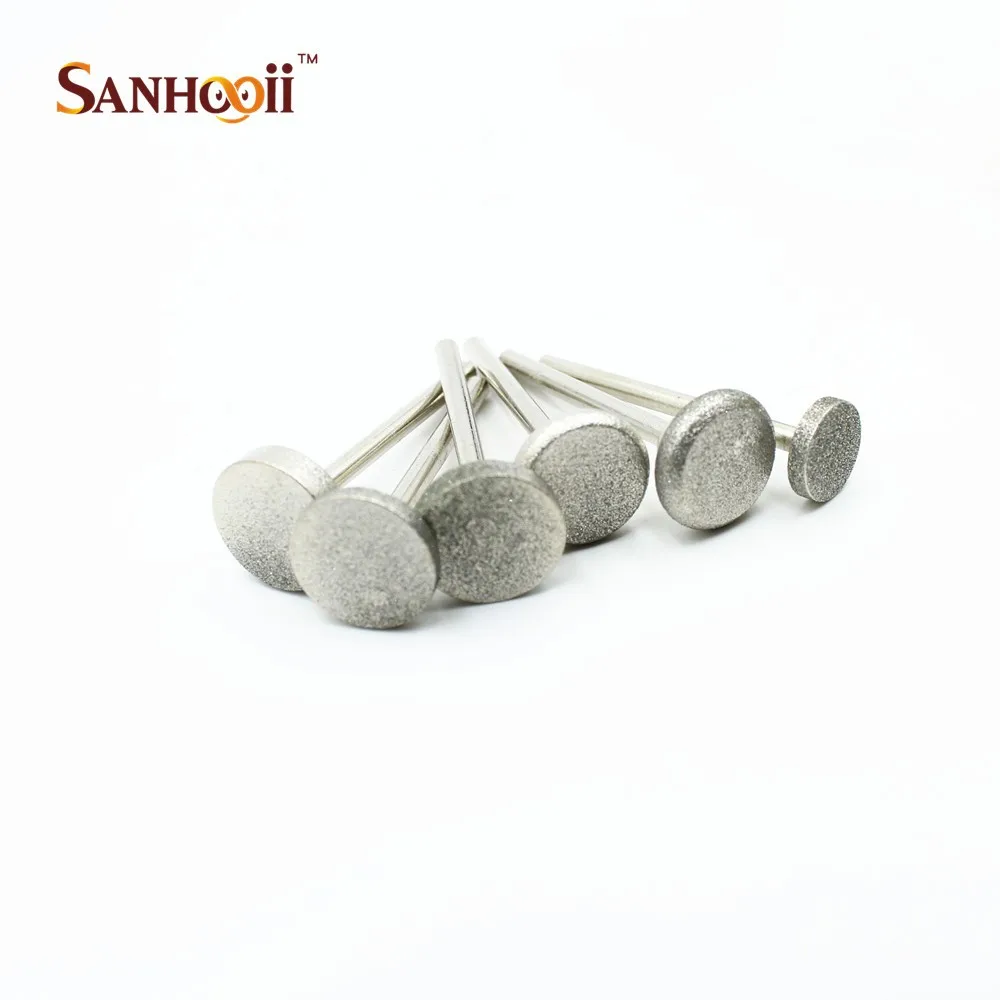 50 шт. 3 2 мм хвостовик алмазная шлифовальная резьба полировальная Шлифовальная