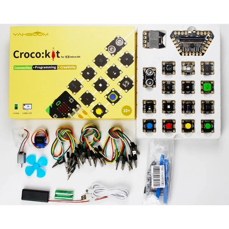 Yahboom Croco: набор сенсоров стартовый micro:bit для образования игрушки RC|Детали и