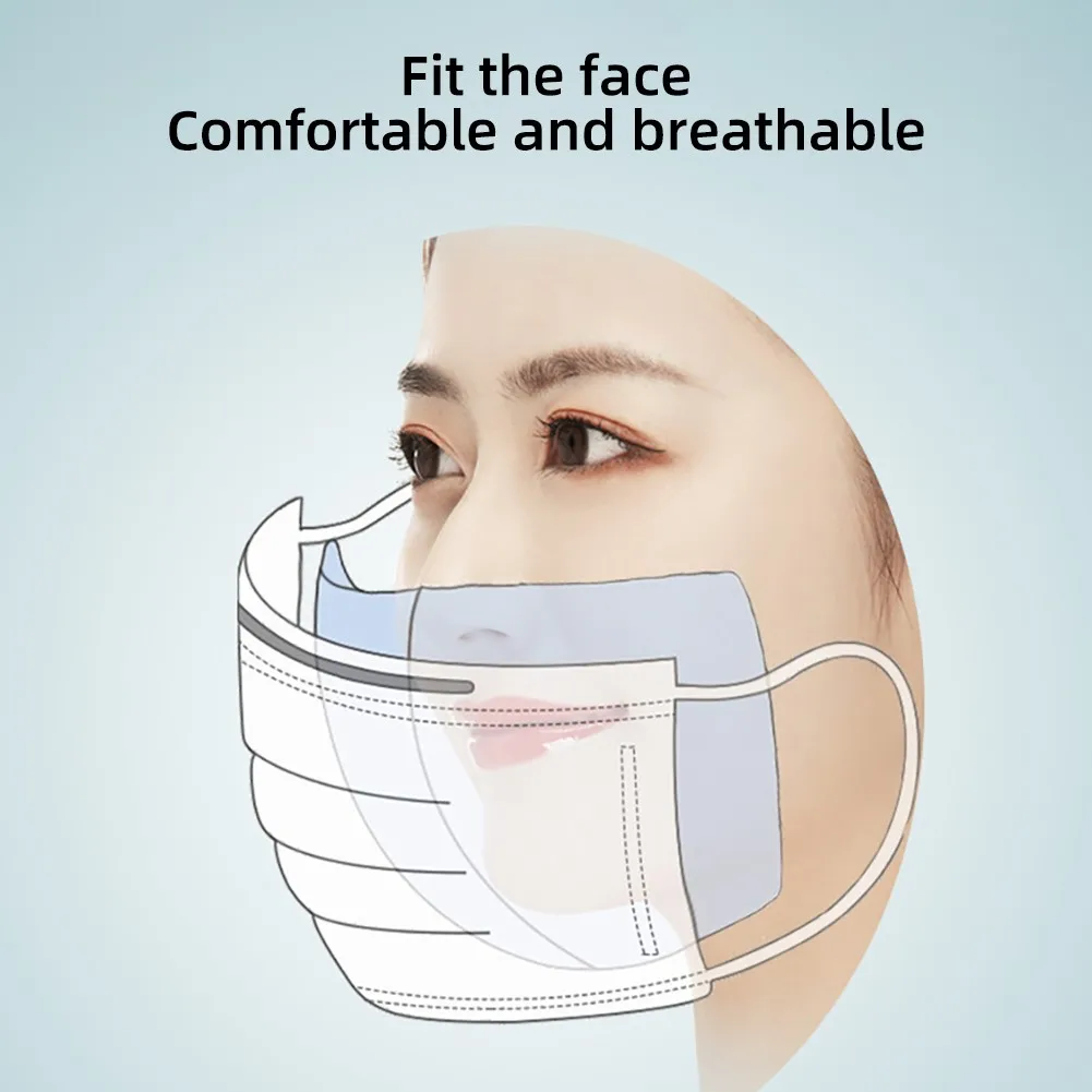 100 шт пыленепроницаемые одноразовые маски для рта внутренние подушечки дышащие