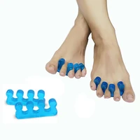 1pair soft toe separating gel toe separator flexible finger spacer silicone soft form for manicure pedicure nail tool