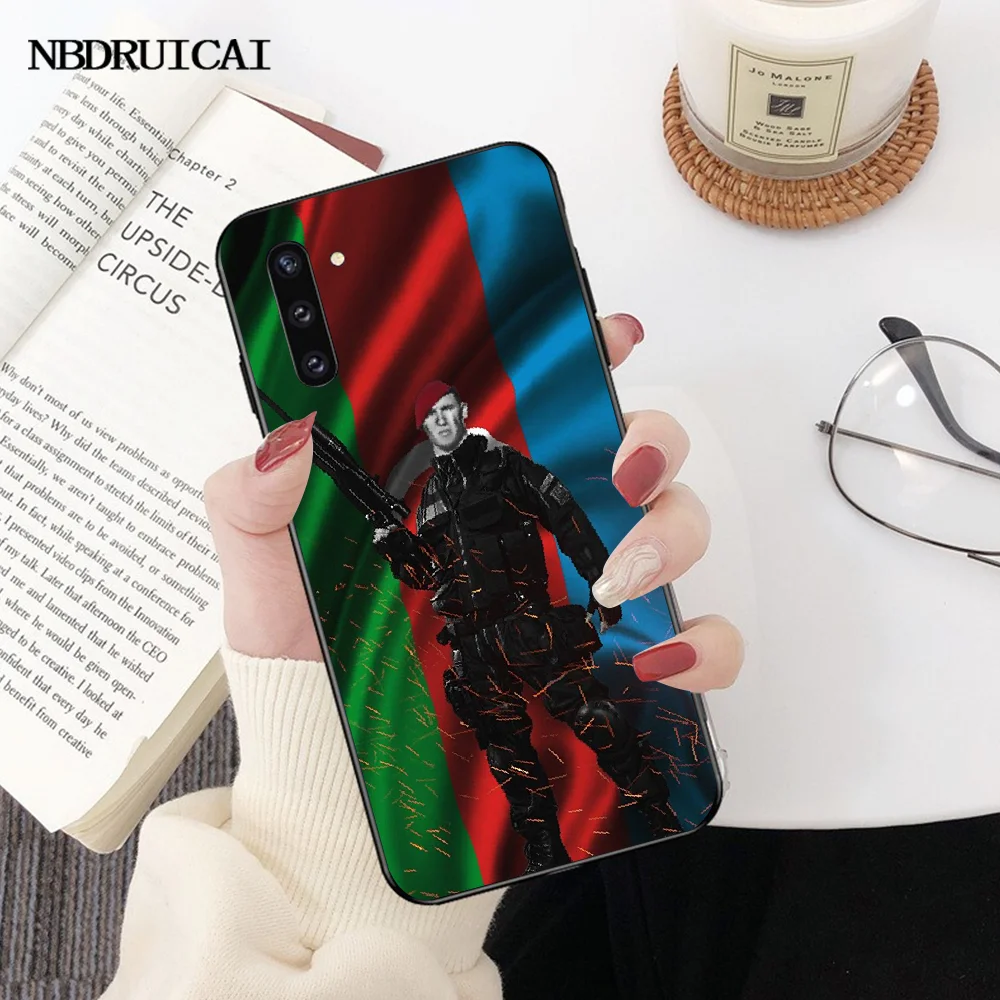 PENGHUWAN флаг Азербайджана Бута черный мягкий чехол для телефона Samsung Note 3 4 5 7 8 9 10 pro M10