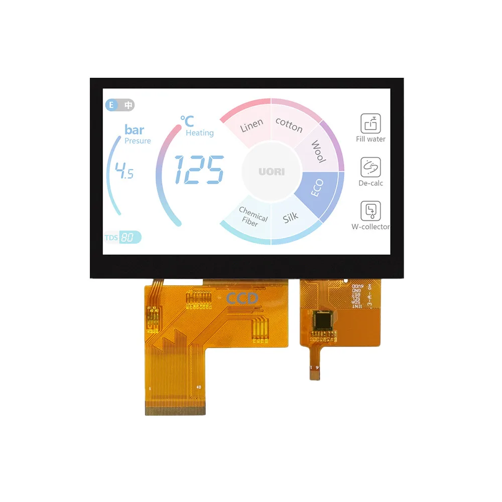 MDK43WQV118-WCT 4.3 inch LCD screen 480x272 TFT G+G capacitive touch screen