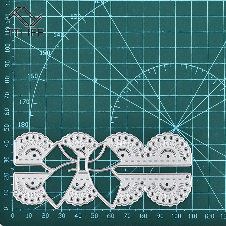 TTLIFE потрепанный лук металлический Трафаретный вырубной Штамп Новый 2019 для