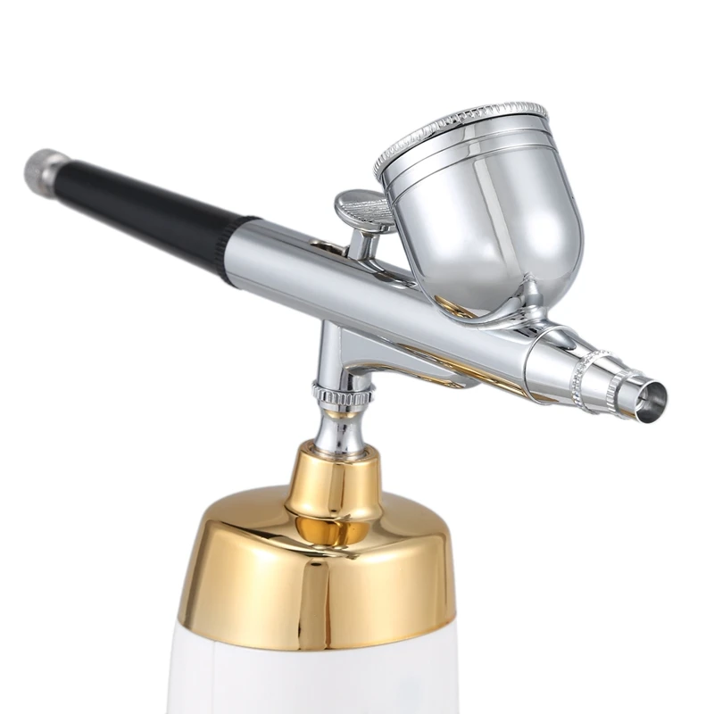 

Wireless Airbrush Kit with Rechargeable Airbrush Compressor Big Capacity Ink Cup Spray Pen for Nail Art,Face Paint,Cake Coloring