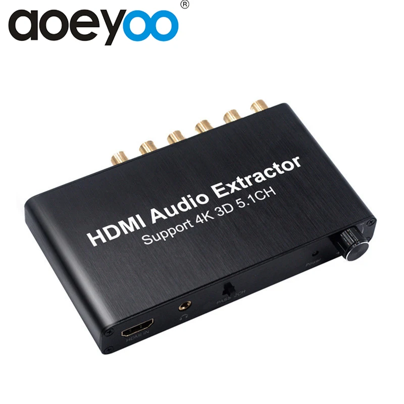 AOEYOO SPDIF 5 1 цифровой аудио декодер HDMI экстрактор 4K 3D конвертер 3 мм выход к для PS4