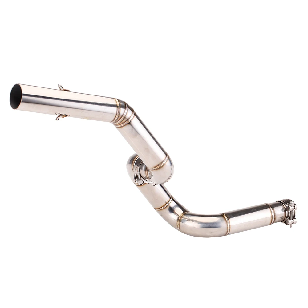 

Motorcycle exhaust slip on middle muffler tube connection for benelli 502x trk502 trk 502 2016 2017 2018 pit bike