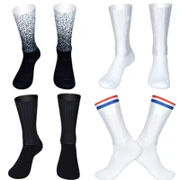 anti slip silicone seamless aero socks new summer breathable cycling socks men women road bike calcetines ciclismo