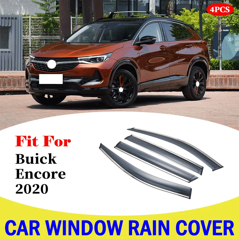 window visor car rain shield awning trim cover Side Window Deflector Door Rain Sun Shield For Buick Encore 2020 Car Accessories
