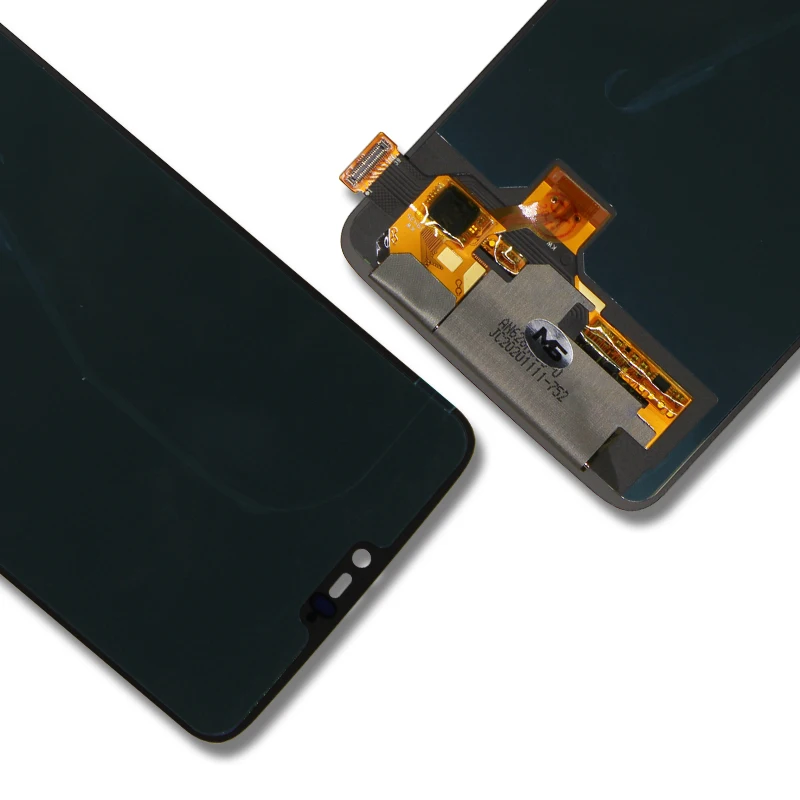 Pantalla t&aacute;ctil LCD Super AMOLED de 6,28 pulgadas para Oneplus 6, piezas de montaje de digitalizador con Marco, 1 + 6-2