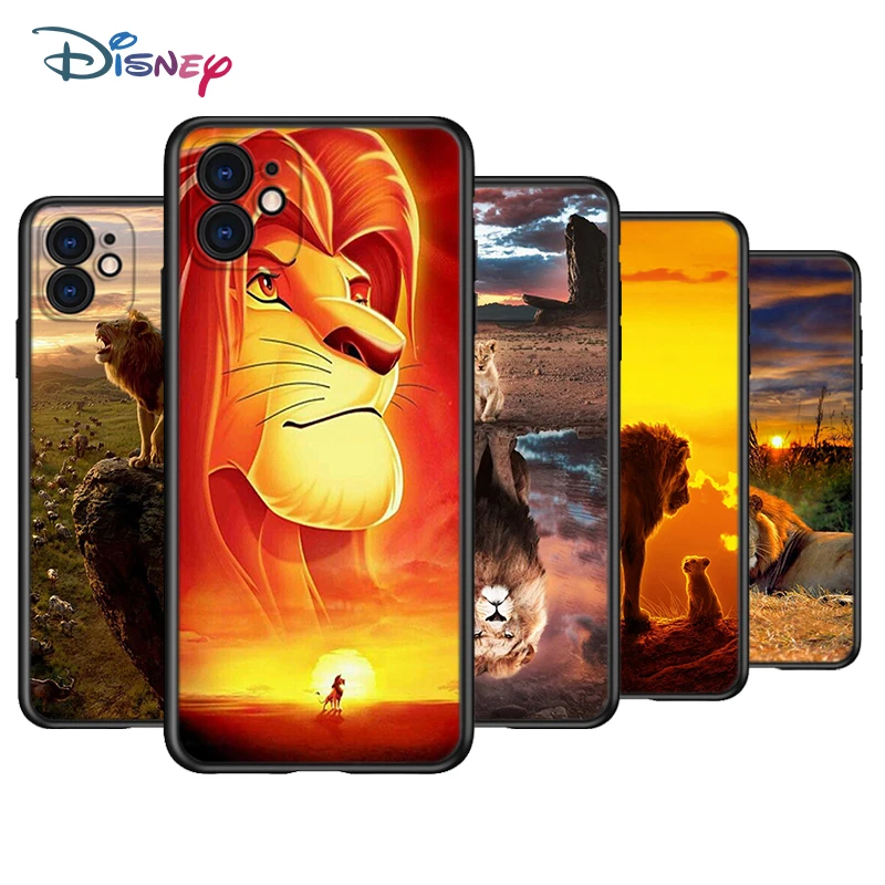 

The Lion King Silicone Black Cover For Apple IPhone 12 Mini 11 Pro XS MAX XR X 8 7 6S 6 Plus 5S SE Phone Case