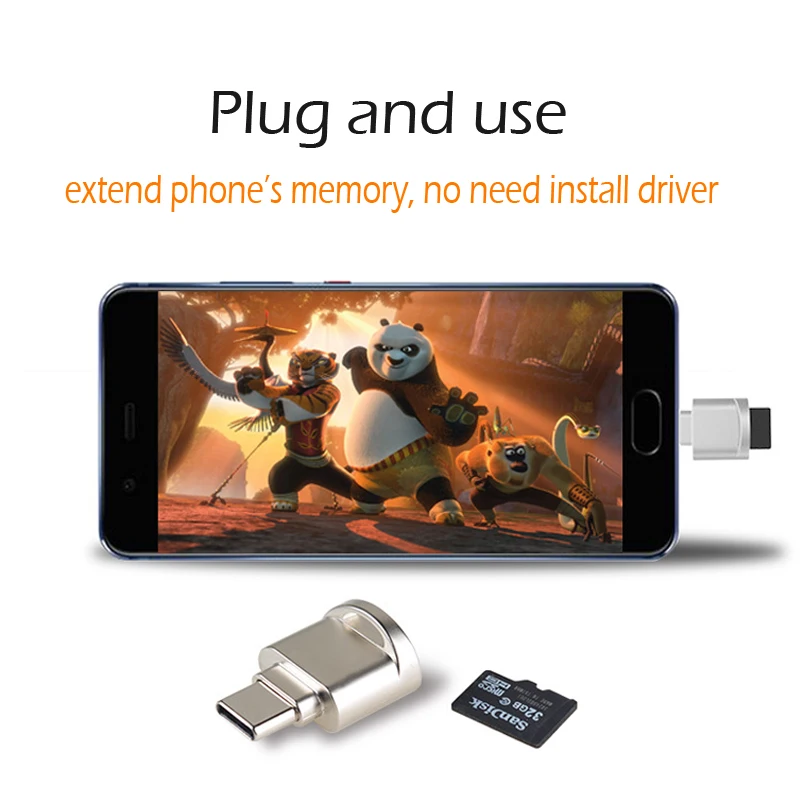 Портативный адаптер USB 3 1 к Type C Micro OTG с TF SD устройство чтения карт памяти для samsung