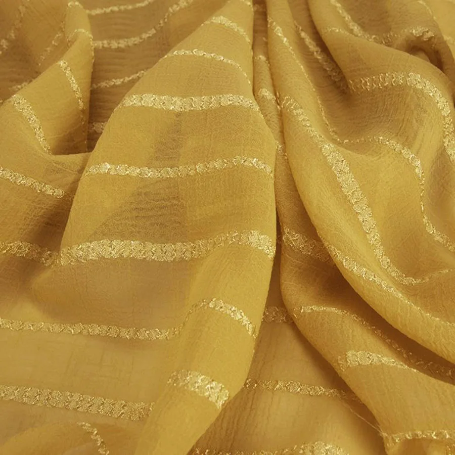 Креп-шифон блестящая шелковая ткань мягкая дышащая сделай сам для