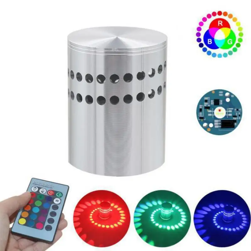 Светодиодный алюминиевый настенный светильник на спирали современная лампа для