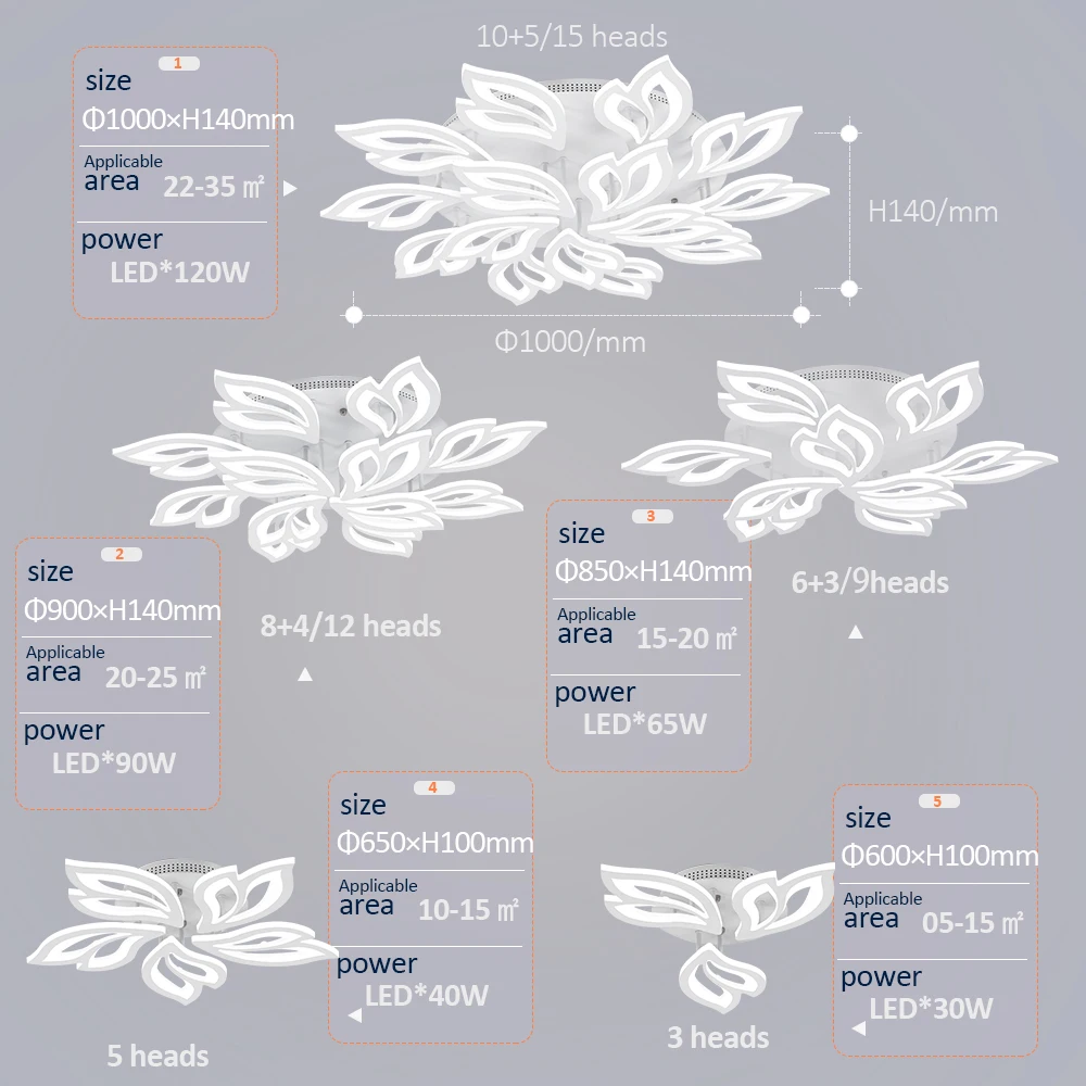 Современный светодиодный светильник с функцией дистанционного управления