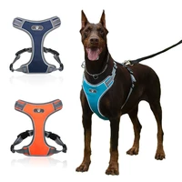 adjustable nylon harness for medium large dogs reflective safety harness vest big dog walking sport no pull vest husky pitbull